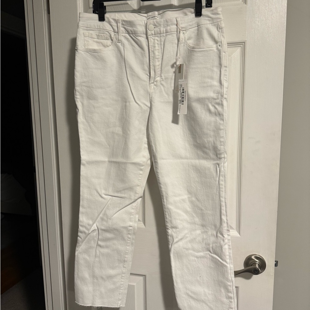 Good American Classic White Denim